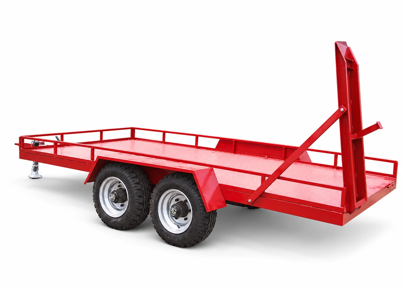 Flatbed farm trailer