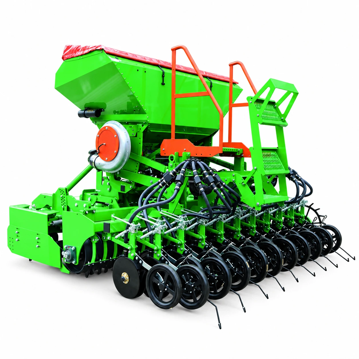 Pneumatic seed drill