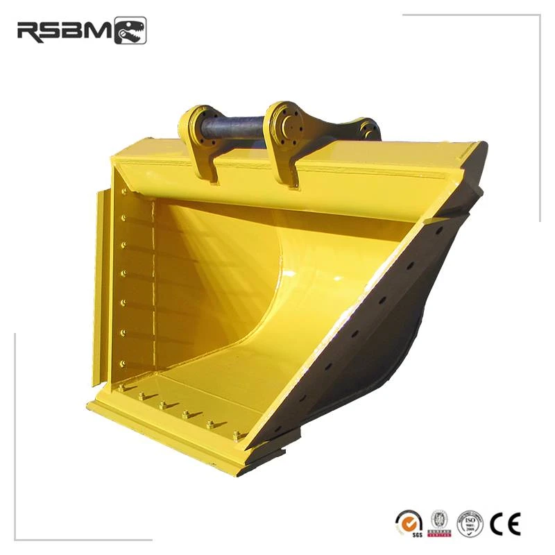 Trapezoidal ditch bucket on a white background